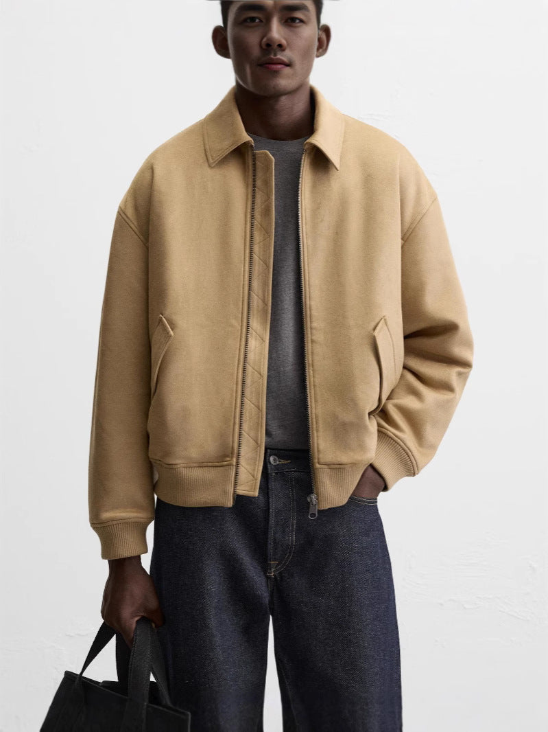 Herren Steppjacke Lässig Mit Taschen Modern