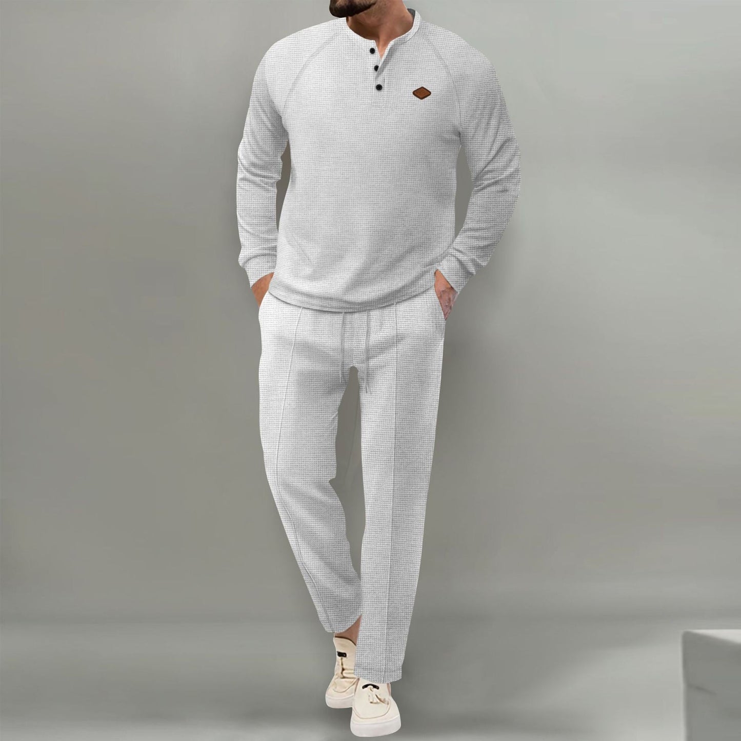 Herren Freizeitjacke Lässig Mit Struktur Detail Modern