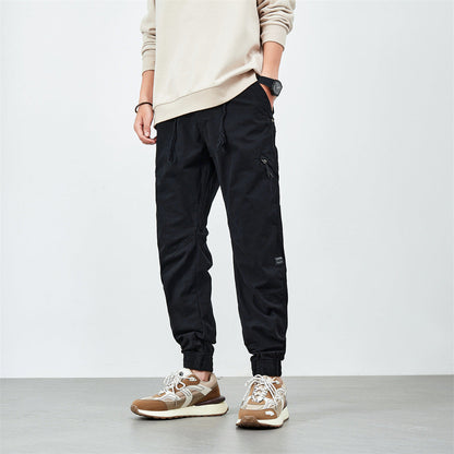 Herren Utility-Hosen Elastisch Mit Reißverschlusstaschen Modern