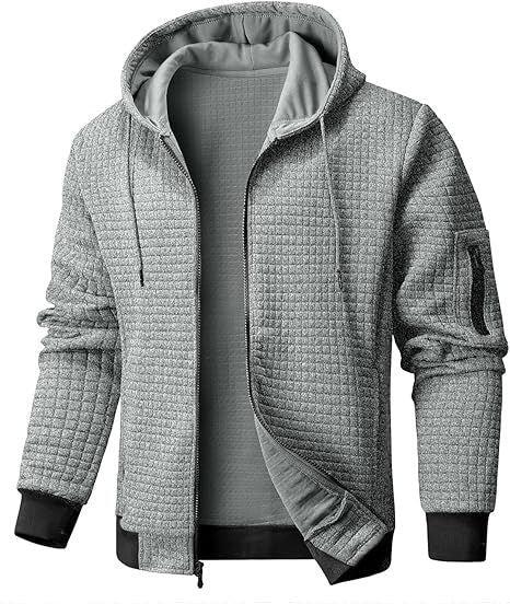 Herren Kapuzenjacke Quilt-Design Modern Sportlich