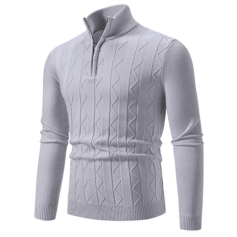 Herren Rollkragenpullover Eleganter Zopfmuster Hochwertig