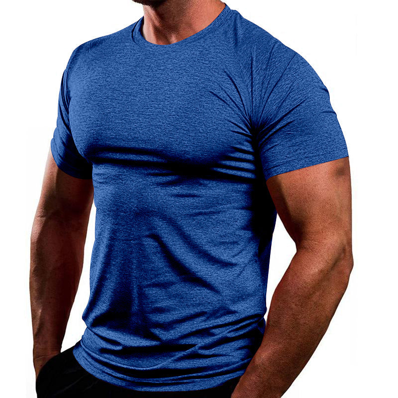 Herren T-Shirt Sportlich atmungsaktiv Baumwolle Basic