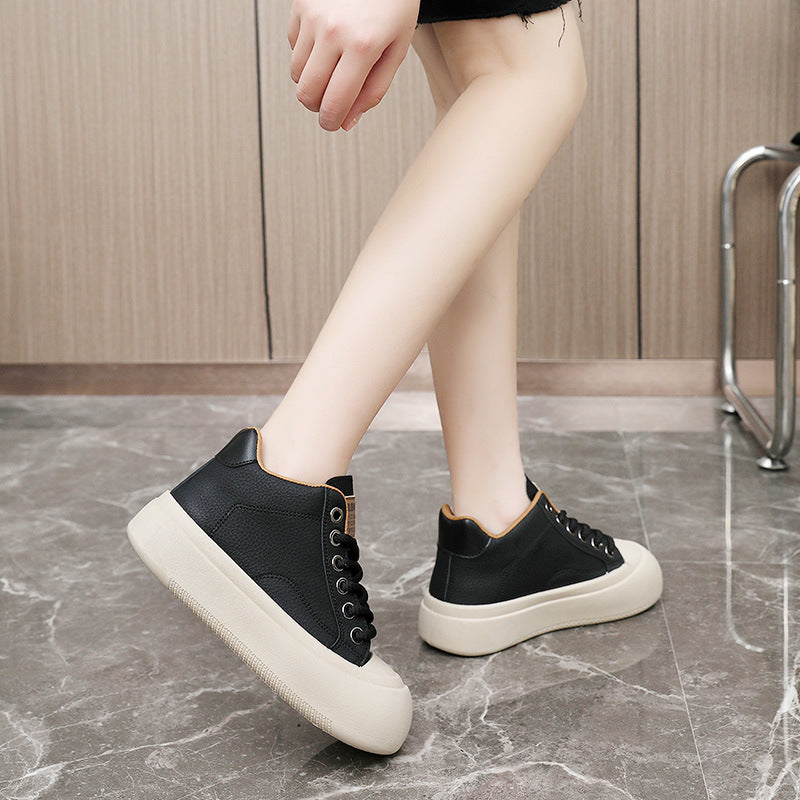 Damen Sneaker High-Top bequem Sportlich Schwarz