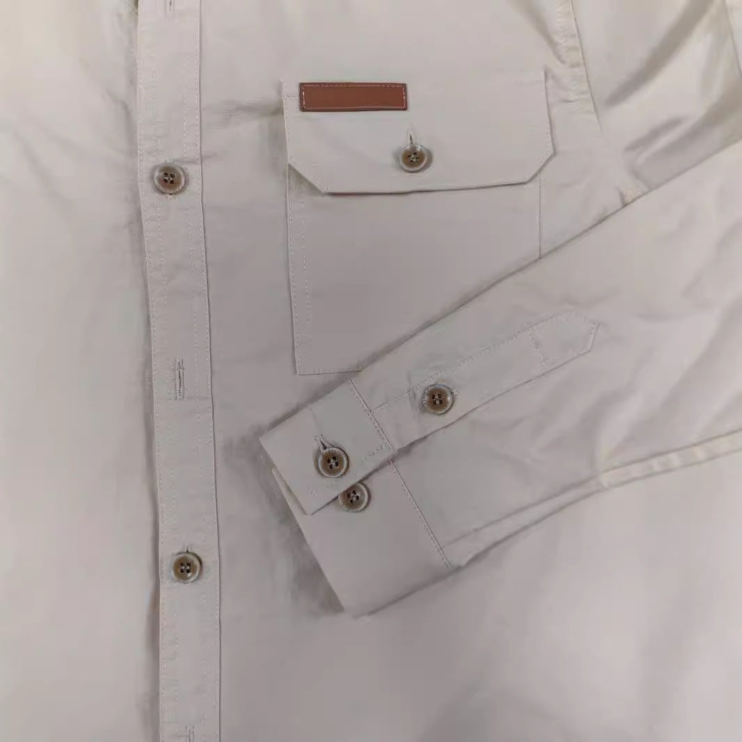 Herren Hemd Langarm Robust Button Down Kragen Elegant