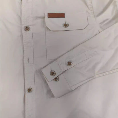 Herren Hemd Langarm Robust Button Down Kragen Elegant