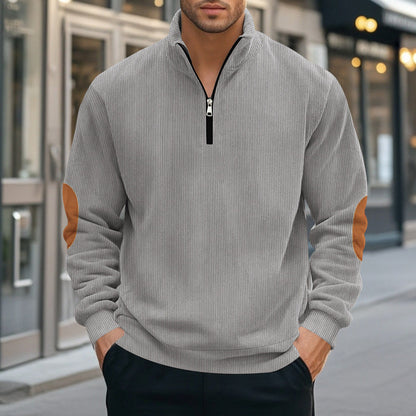 Herren Sweatjacke Reißverschluss Kapuze Sportlich