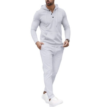 Herren Kapuzen-Sweatset Mit Taschen Modern Sportlich