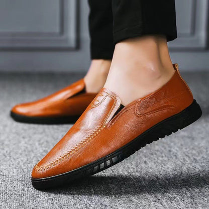 Leder Slipper Schuhe Herren Bequem Warm - BerlinGlamour