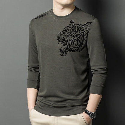 Herren Langarmshirt Tiger Grafik Modern Style
