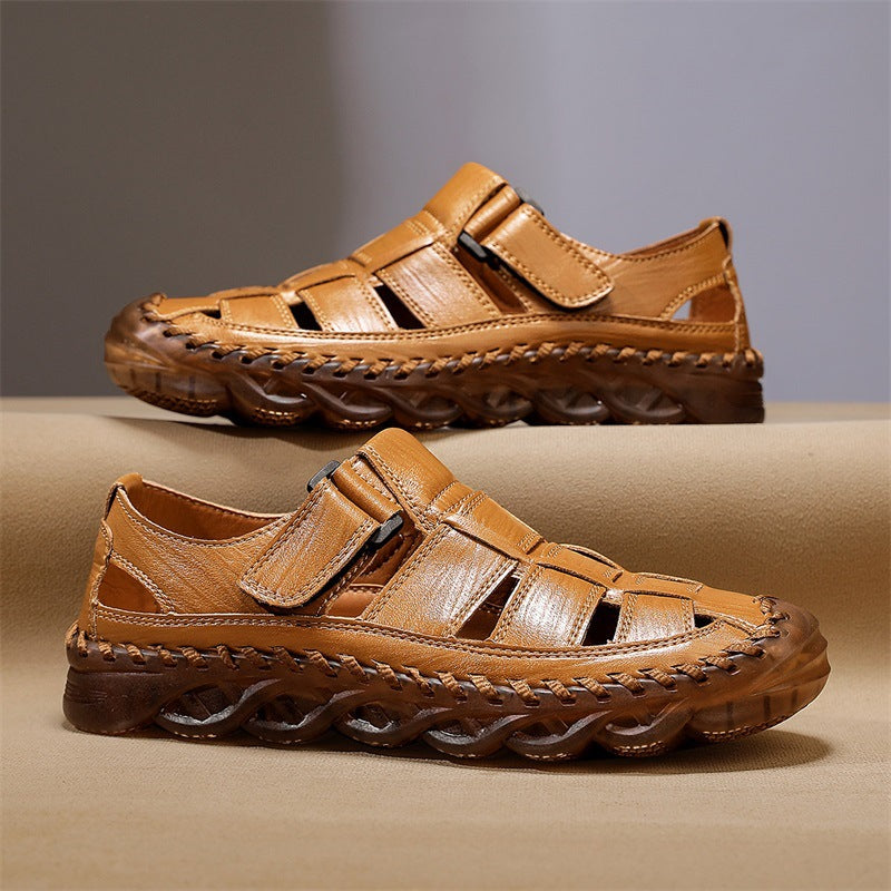 Damen Leder Schuhe Bequem Klettverschluss Freizeit