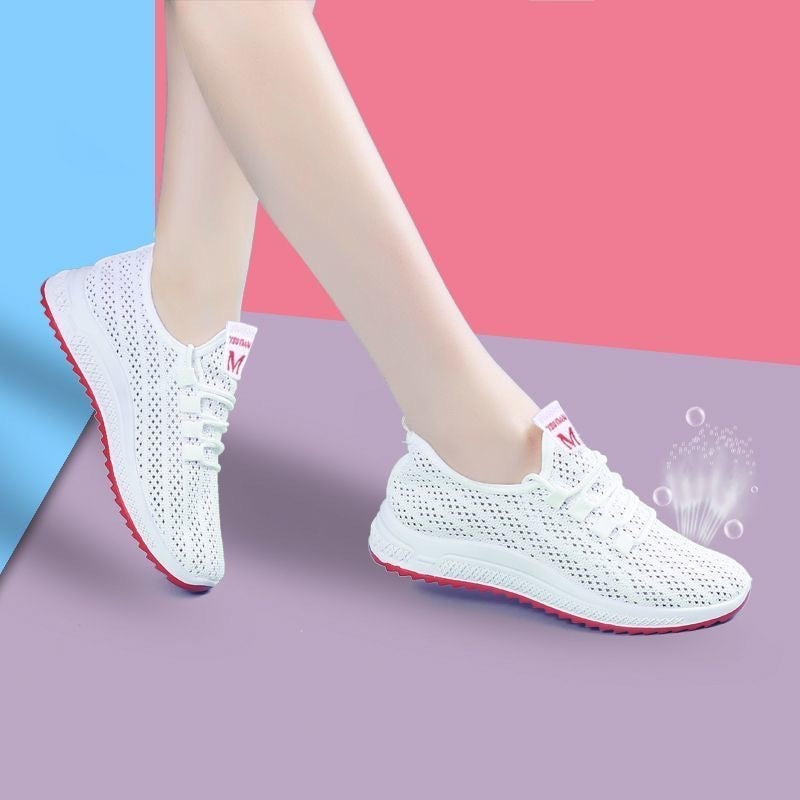 Damen Sneaker Sport Schuhe Atmungsaktiv Trendy