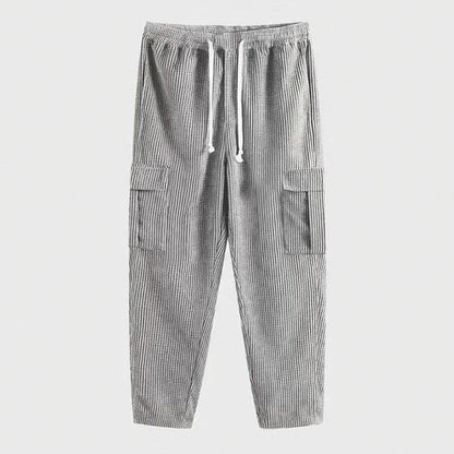 Bequeme Herren Cargo-Hose Elastischer Bund Stretch