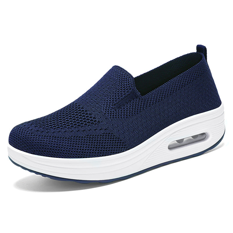 Damen Sneaker Bequem Slip On Weich