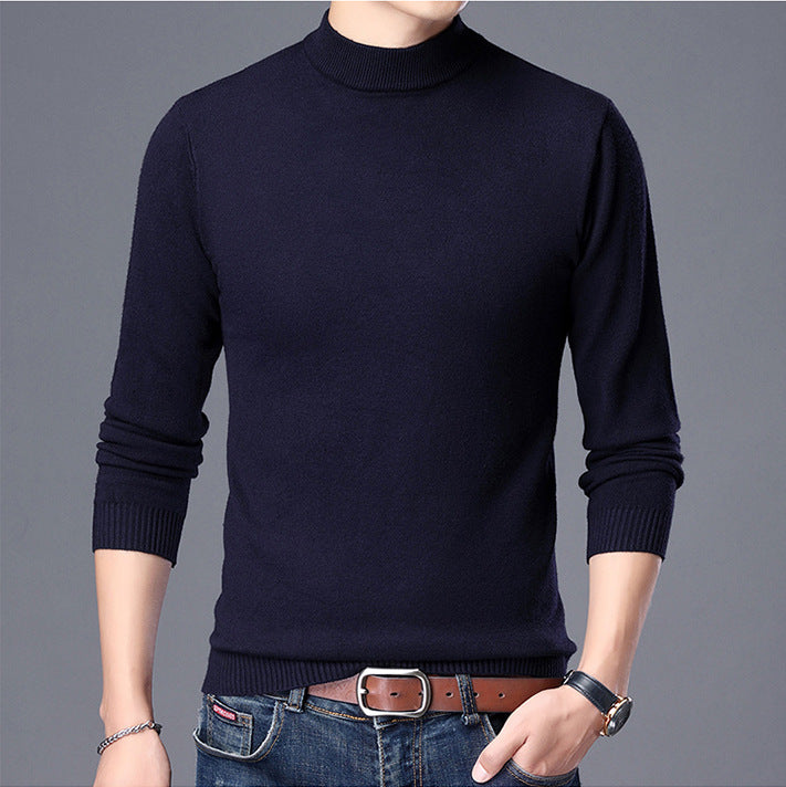 Herren Rollkragenpullover Fein Strick Hochwertig Elegent