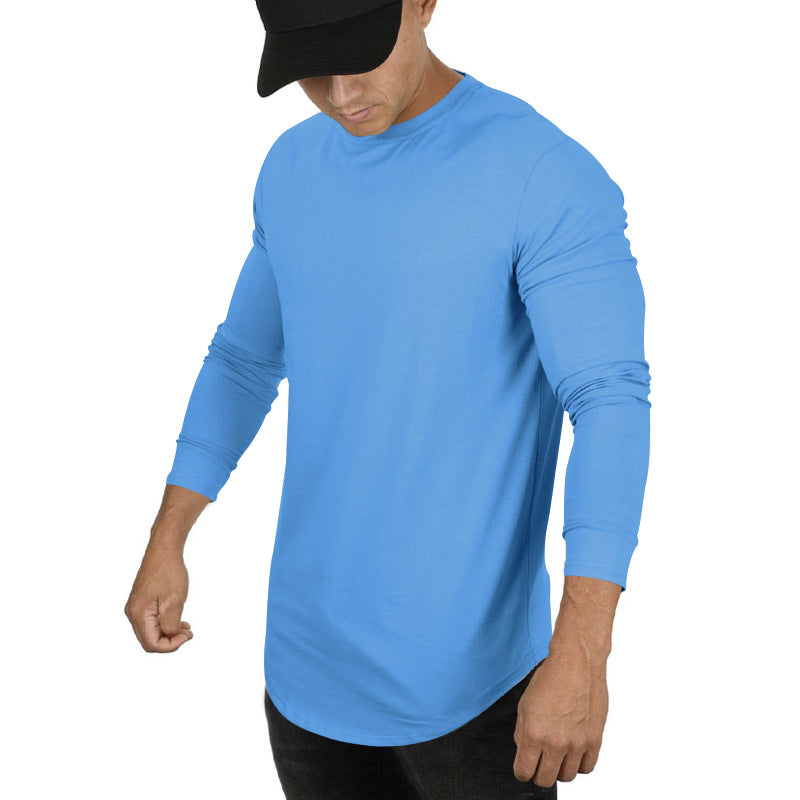 Herren Langarm T-Shirt Modern Elastisch Slim Fit