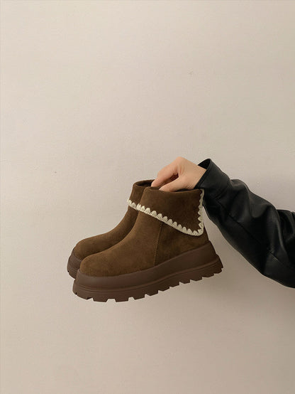 Damen Chelsea Boots Plateau Modern Schuhe Trend