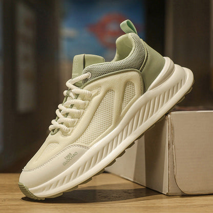 Damen Sneaker Atmungsaktiv Bequem Sportlich Weiß - BerlinGlamour
