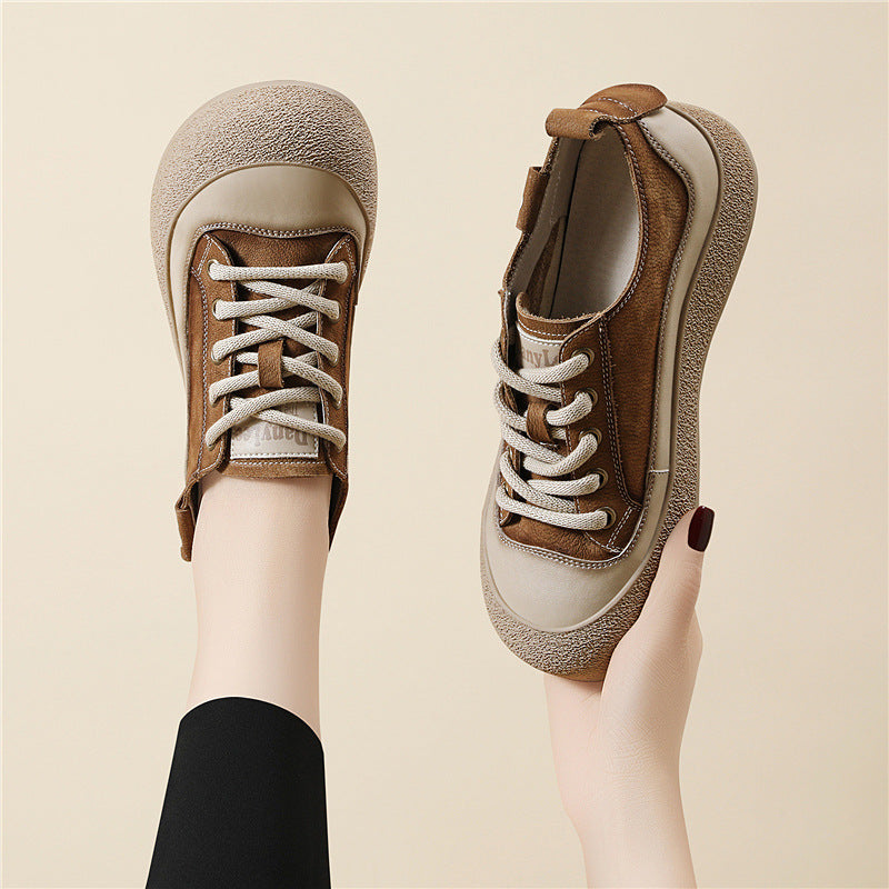 Damen Freizeitschuhe Bequem Elastisch Schnürsenkel Modisch