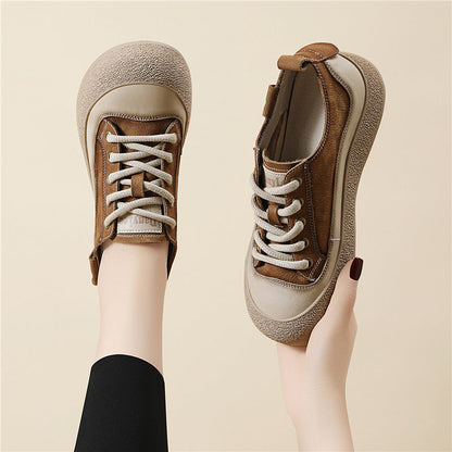 Damen Freizeitschuhe Bequem Elastisch Schnürsenkel Modisch