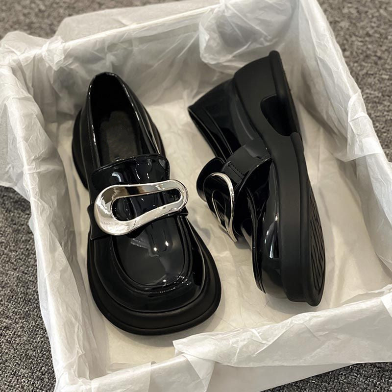 Damen Slipper Komfortabel Glänzende Schnalle Weich