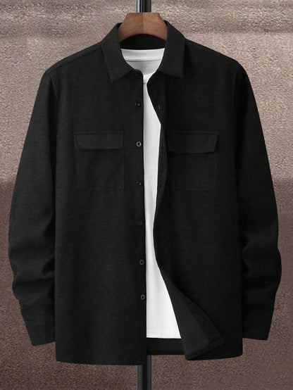 Herren Hemdbluse Leicht atmungsaktiv Casual