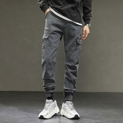 Herren Cargohose Modern Elastisch Bequem Mit Taschen