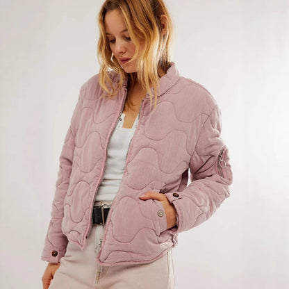 Gesteppte Damen Bomberjacke Trendy Berlin