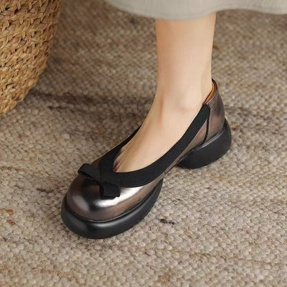 Damen Ballerinas Komfort Absatz Modische Schleife - BerlinGlamour