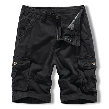 Herren Cargo Shorts Bequem Funktionale Taschen Freizeit