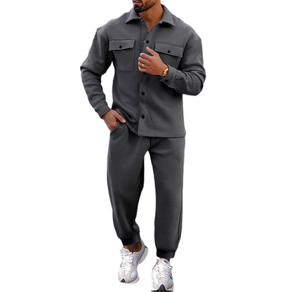 Bequeme Herren Sportbekleidung Set Sweatjacke Jogginghose