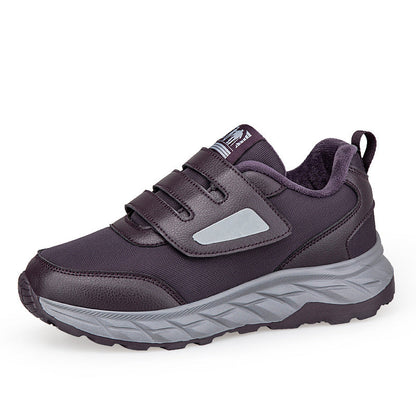 Damen Sneaker Sportlich Warm Klettverschluss