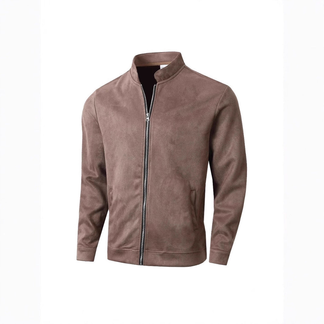 Herren Fleecejacke Stehkragen Weich Warm Modern