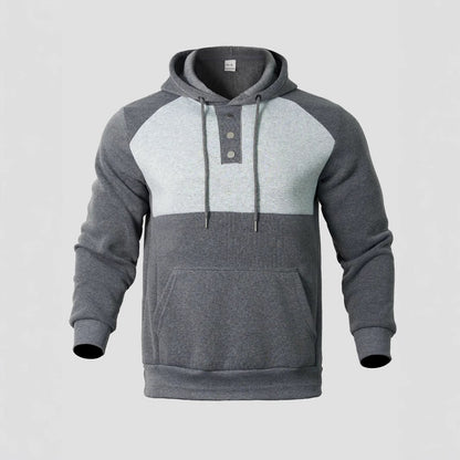 Herren Kapuzenpullover Sportlich Zwei-Ton-Design Modern
