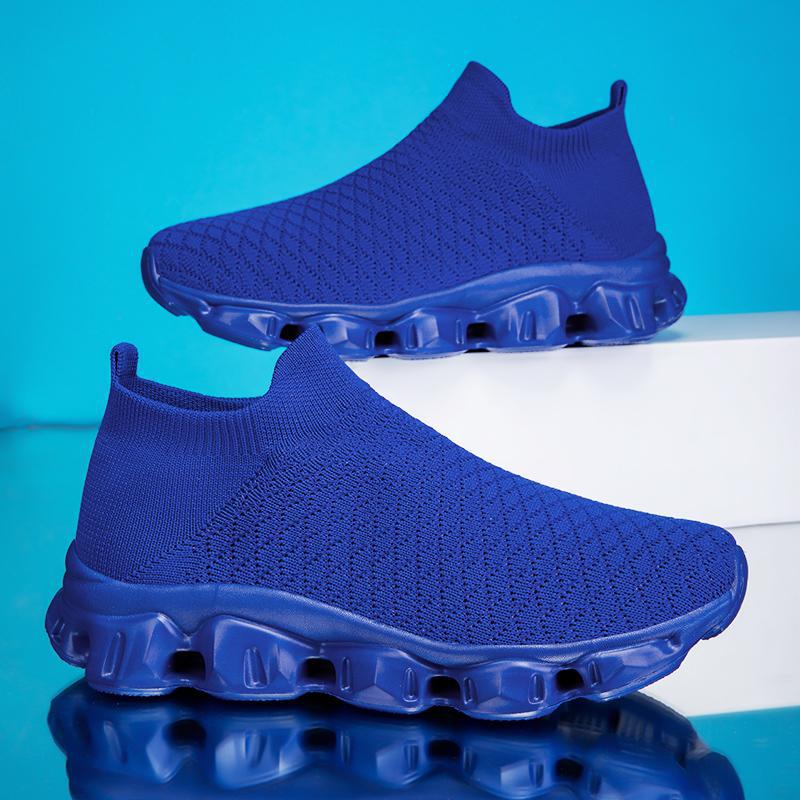 Damen Laufschuhe Atmungsaktiv Strick Schwarz Sport