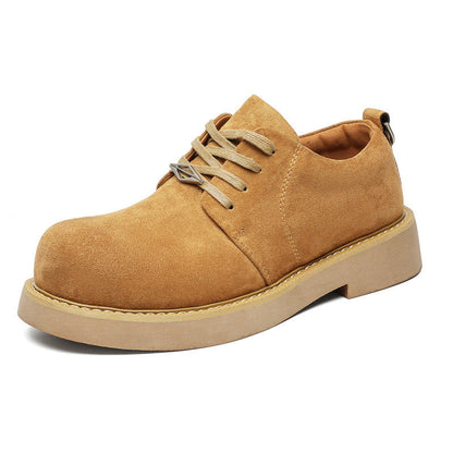 Damen Schnürschuhe Weiches Wildleder Stabile Sohle