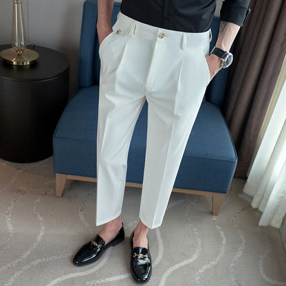 Herren Anzughose Slim Fit Modern