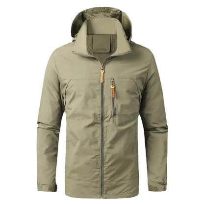 Herren Funktionsjacke Wetterfest mit Kapuze Outdoor