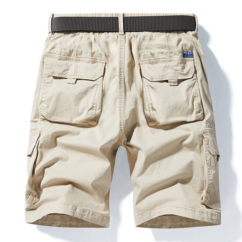 Herren Cargoshorts Elastisch Vieltaschig Freizeitshorts