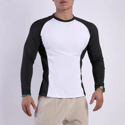 Herren Langarmshirt Sport Atmungsaktiv Ergonomisch
