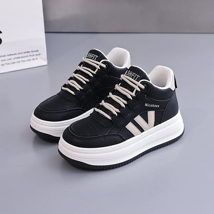 Damen Sneaker Bequem Plattform Schuhe