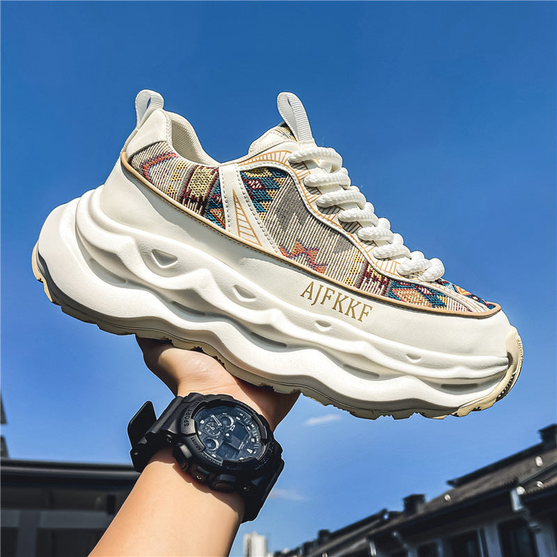 Damen Sneaker Sportlich Modisch Auffällig Muster - BerlinGlamour