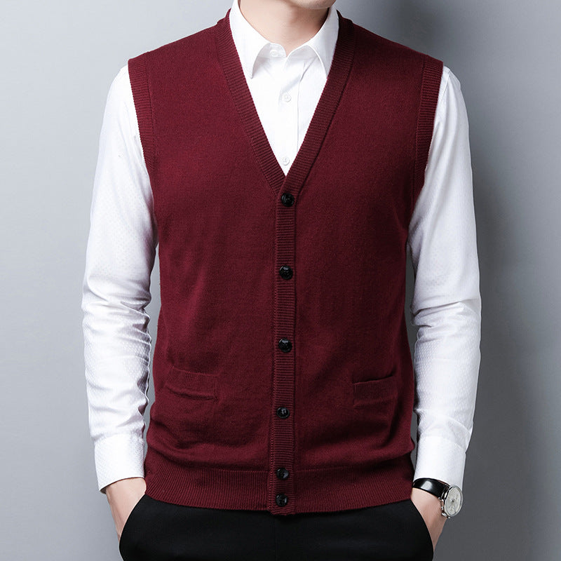 Herren Strickweste Modern Großstadt Stil