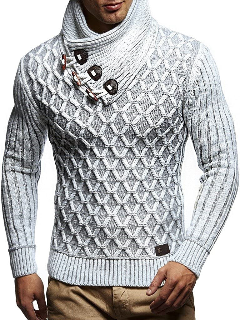 Herren Strickpullover Wellenmuster Trendig Modern