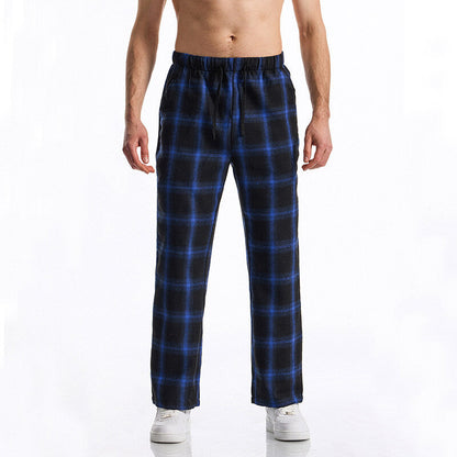 Herren Pyjama-Hose Flanell Bequem Gummibund Komfort