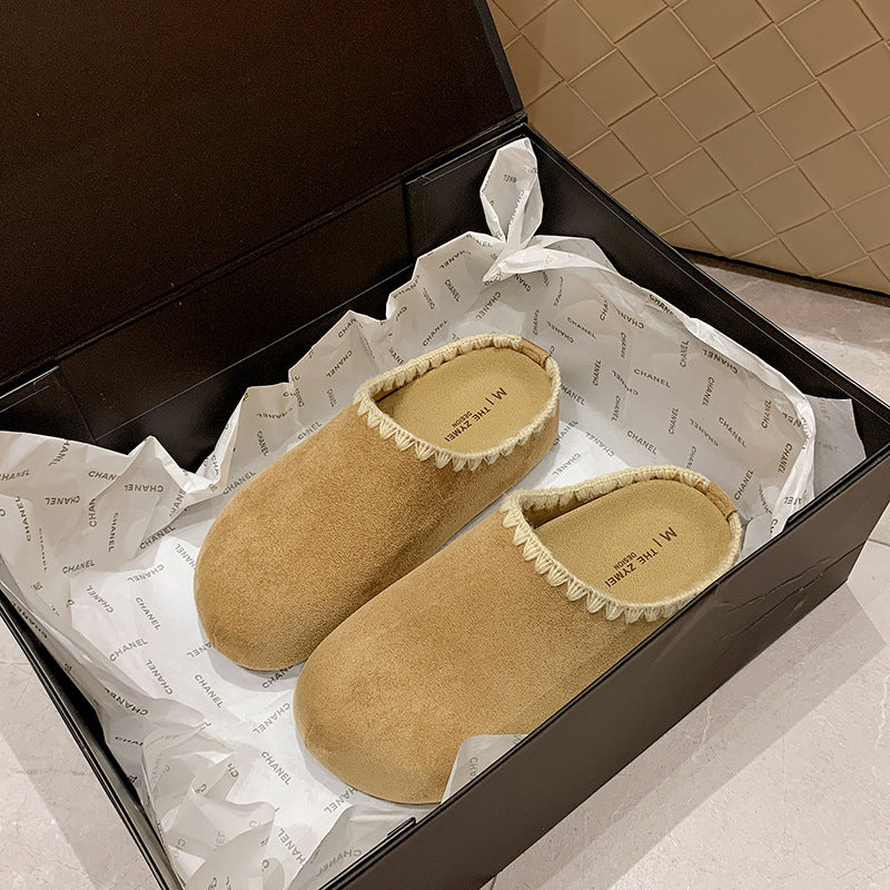 Damen Clogs Weich Bequem Filzschuhe Mit Riemen