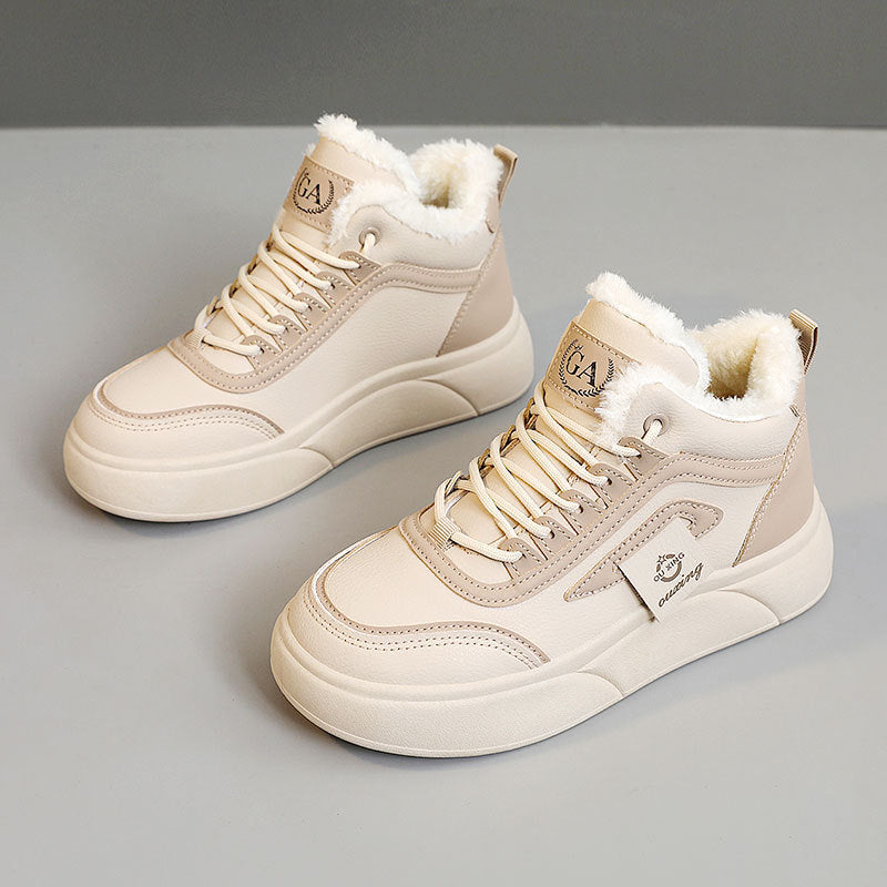 Damen Sneaker High-Top mit Weichem Innenfutter Rutschfest