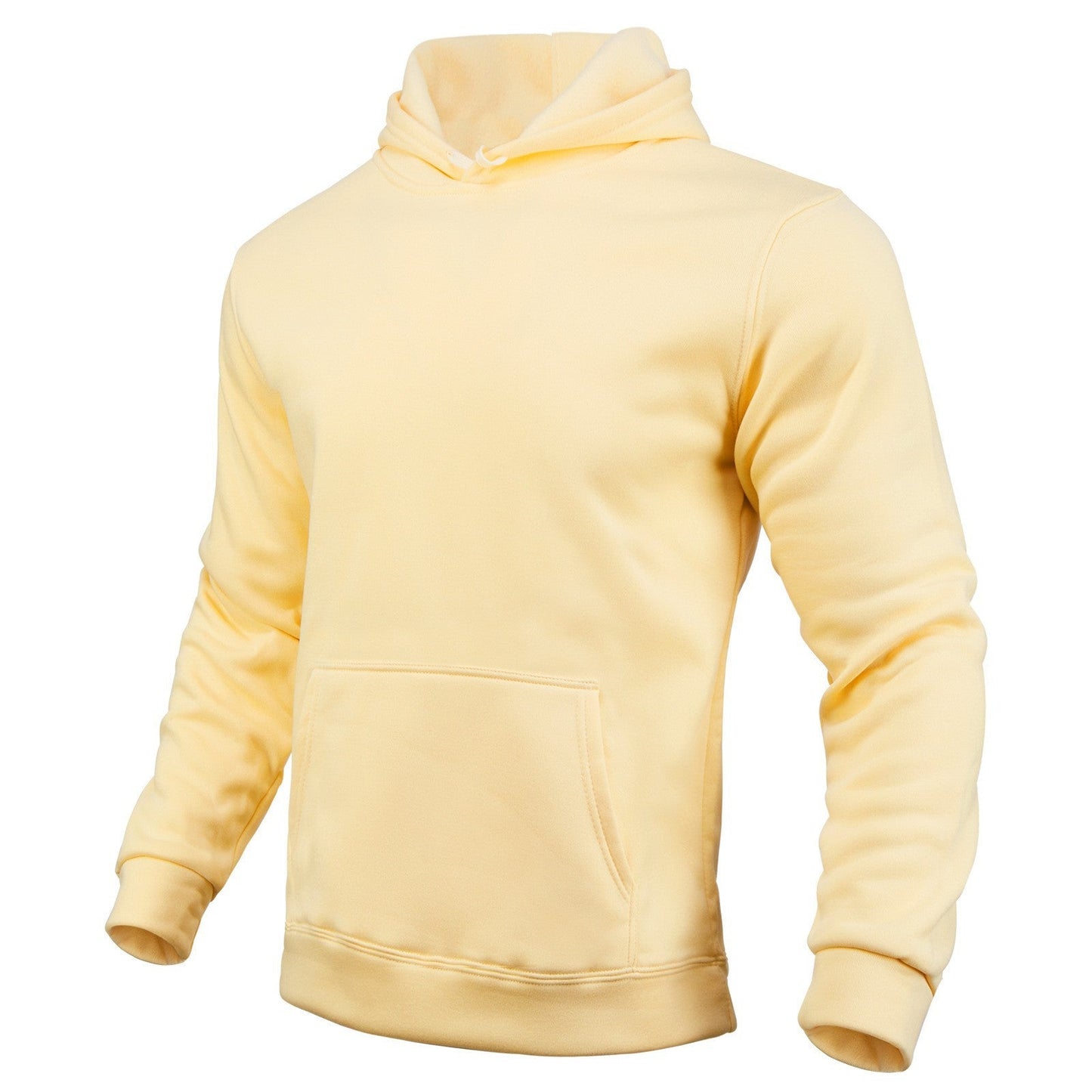 Herren Hoodie Übergroß Kängurutasche Großmaschen Pullover