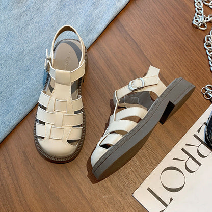 Damen Sandalen Modern geschlossene Riemen Komfort Schuhe