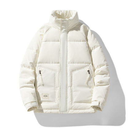 Herren Winterjacke Isoliert mit Hochkragen Warm