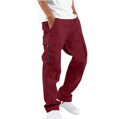 Herren Cargo-Hose Bequem Multi-Taschen Trendig